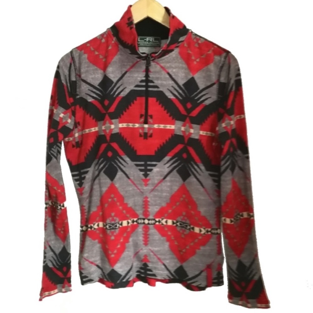 RALPH LAUREN South Western Print Thermal,  M-L